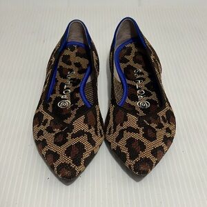 Rothy's flat point wildcat leopard print - size 7.5